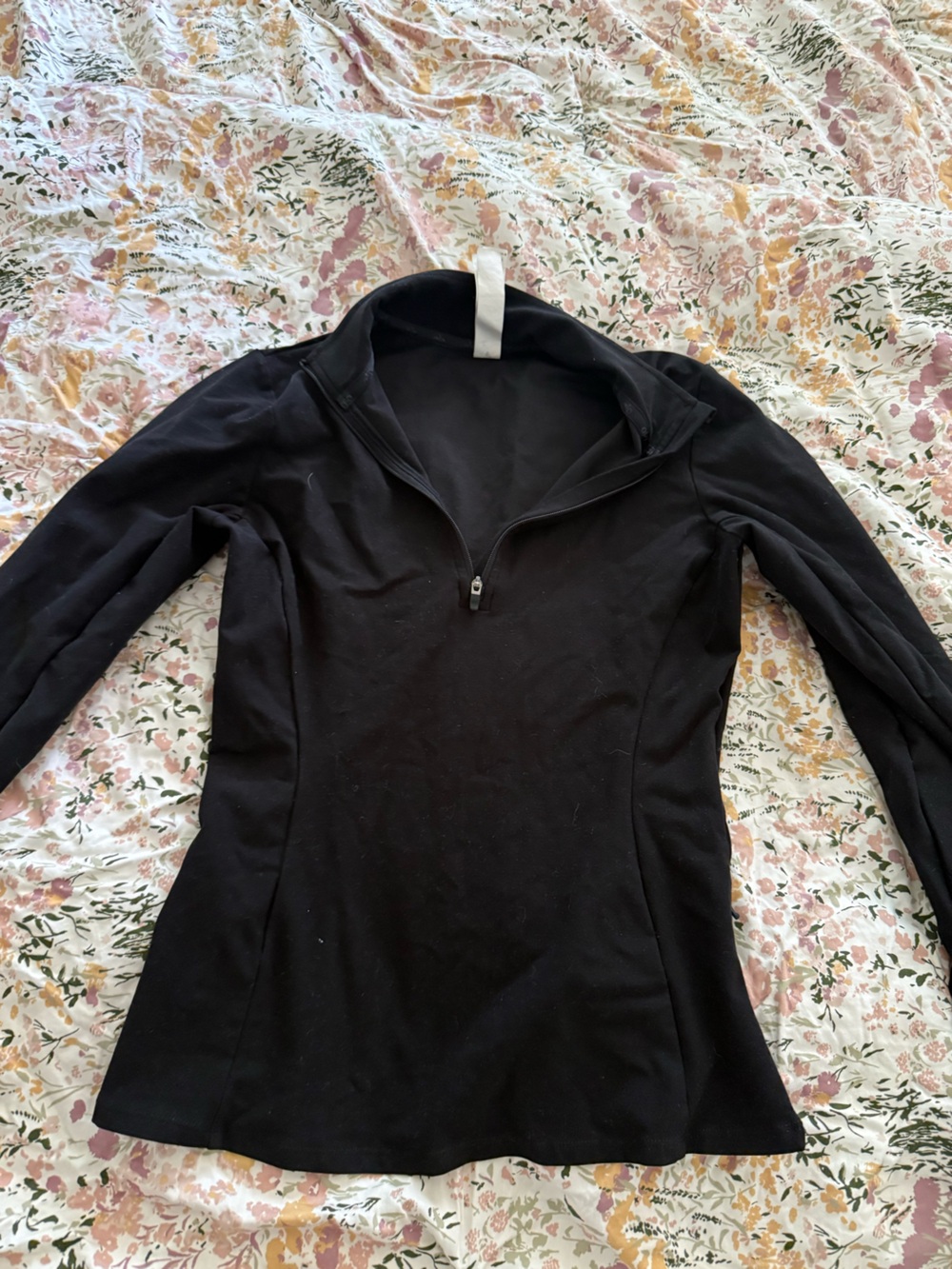 ALO Yoga Black Half-Zip Bomber Jacket